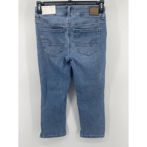 American Eagle Womens Size 6 Short Artist Crop Classic MedNext Level Stretch NWT - Picture 4 of 10